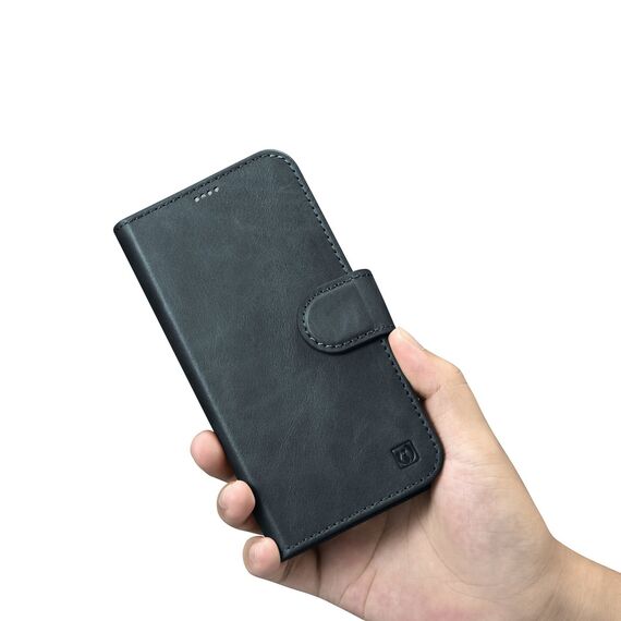 iCarer Oil Wax Wallet Case 2in1 Cover iPhone 14 Pro Anti-RFID Leather Flip Case Blue (WMI14220722-BU) - Apple Cases - Cases - Techbox