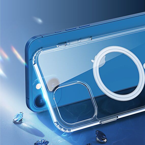Dux Ducis Clin magnetic case for iPhone 14 Plus compatible with MagSafe transparent | Techbox