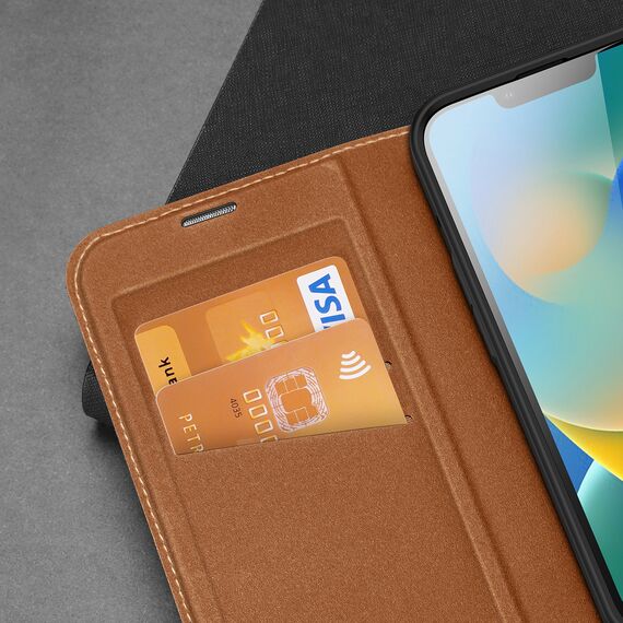 Dux Ducis Skin X2 case for iPhone 14 Plus case with magnetic flap brown - Apple Cases - Cases - Techbox