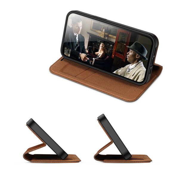 Dux Ducis Skin X2 case for iPhone 14 Plus case with magnetic flap brown - Apple Cases - Cases - Techbox