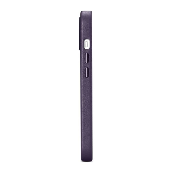 iCarer Case Leather Cover Case for iPhone 14 Plus Dark Purple (MagSafe Compatible) | Techbox