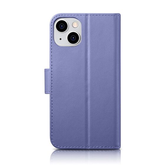 iCarer Wallet Case 2in1 Cover iPhone 14 Plus Anti-RFID Leather Flip Case Light Purple (WMI14220727-LP) - Apple Cases - Cases - Techbox
