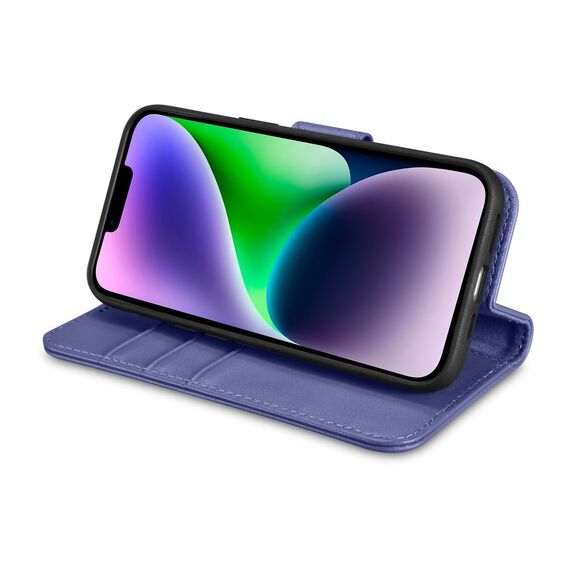 iCarer Wallet Case 2in1 Cover iPhone 14 Plus Anti-RFID Leather Flip Case Light Purple (WMI14220727-LP) - Apple Cases - Cases - Techbox