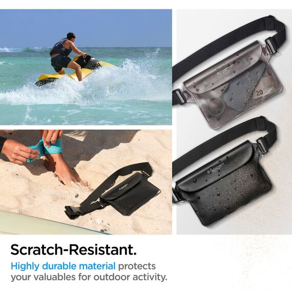 Spigen Aqua Shield A620 Waterproof Hip Bag IPX8 - Black | Techbox