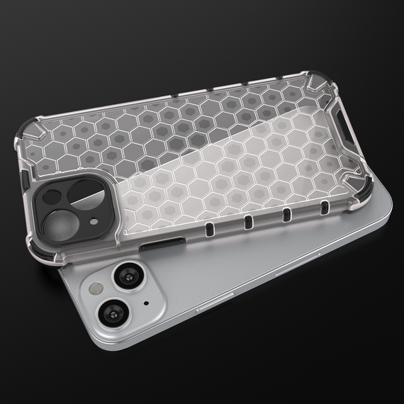 Honeycomb case for iPhone 14 armored hybrid cover blue | Techbox