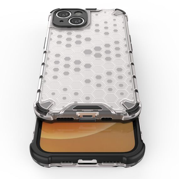 Honeycomb case for iPhone 14 Plus armored hybrid cover black | Techbox