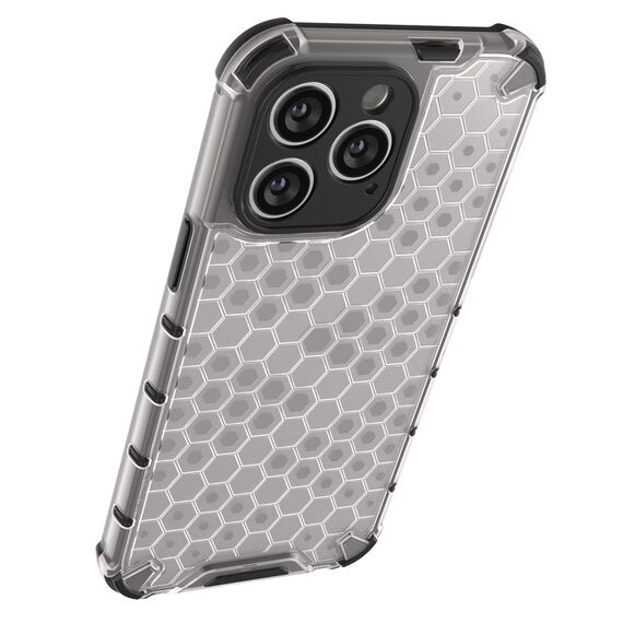 Honeycomb case for iPhone 14 Pro armored hybrid cover black | Techbox
