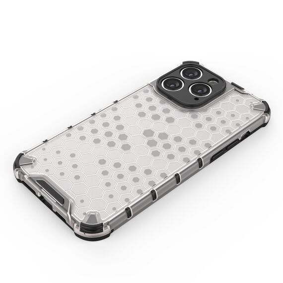 Honeycomb case for iPhone 14 Pro armored hybrid cover blue | Techbox