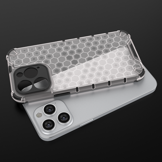 Honeycomb case for iPhone 14 Pro armored hybrid cover blue | Techbox
