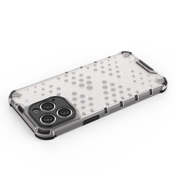 Honeycomb case for iPhone 14 Pro armored hybrid cover blue | Techbox