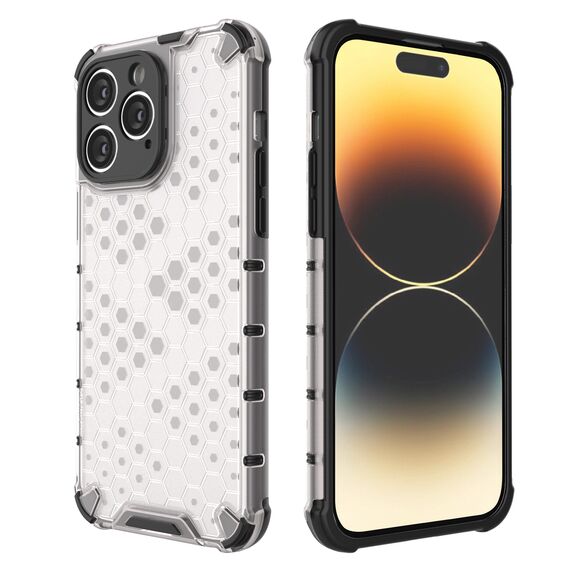 Honeycomb case for iPhone 14 Pro armored hybrid cover blue | Techbox