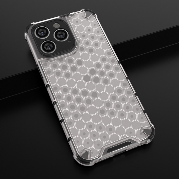Honeycomb case for iPhone 14 Pro armored hybrid cover blue | Techbox