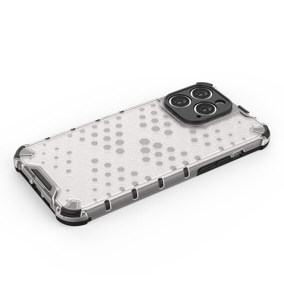 Honeycomb case for iPhone 14 Pro Max armored hybrid cover transparent - Apple Cases - Cases - Techbox