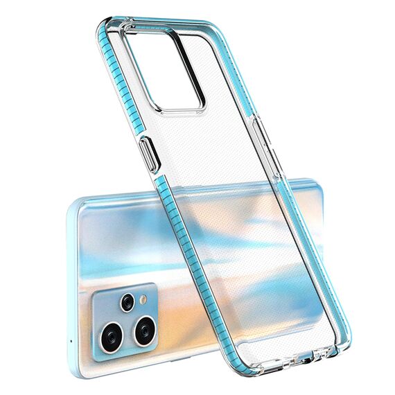 Spring Case for Realme 9 Pro+ / Realme 9 silicone cover with frame black | Techbox