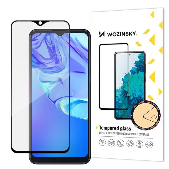 Wozinsky super durable Full Glue tempered glass full screen with frame Case Friendly TCL 305 black - Rest Brands - Screen & Camera Protection - Techbox