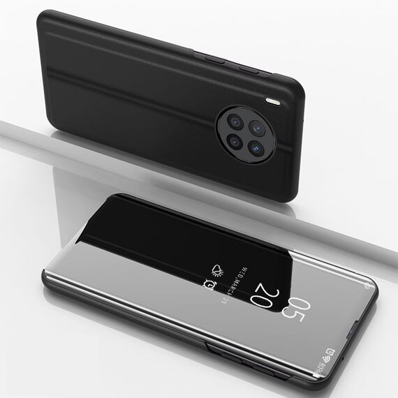 Clear View Case cover for Huawei nova 8i cover with a flap black | Techbox