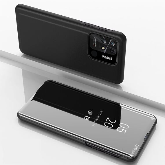 Clear View Case cover for Xiaomi Redmi 10C cover with a flap black | Techbox