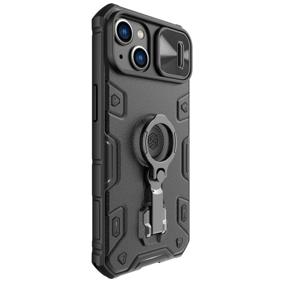 Nillkin CamShield Armor Pro Magnetic Case iPhone 14 Plus MagSafe armored cover stand ring black | Techbox