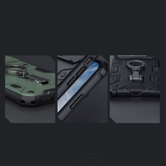 Nillkin CamShield Armor Pro Magnetic Case iPhone 14 Plus MagSafe armored cover stand ring black | Techbox