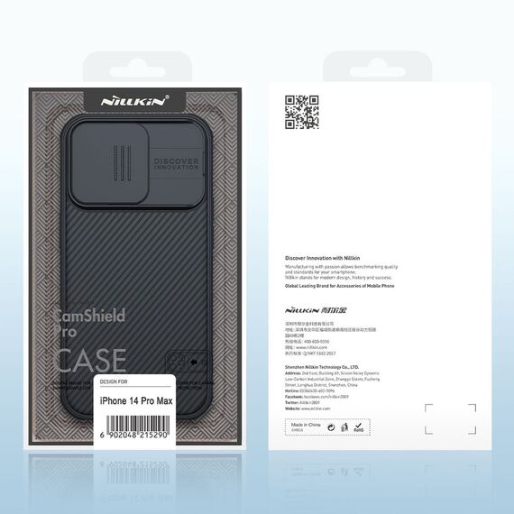 Nillkin CamShield Pro Case iPhone 14 Pro Max Armored Cover Camera Protector Blue | Techbox