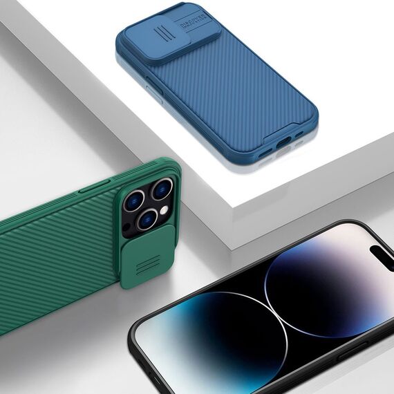 Nillkin CamShield Pro Case iPhone 14 Pro Max Armored Cover Camera Protector Blue | Techbox