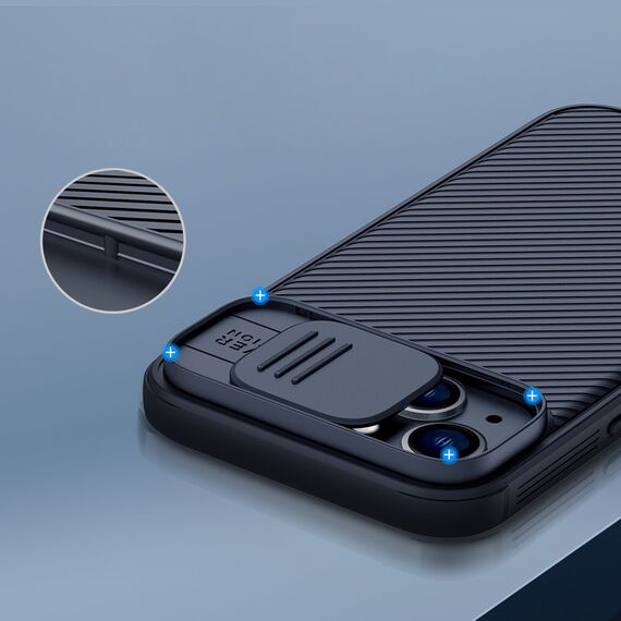 Nillkin CamShield Pro Magnetic Case iPhone 14 Plus Cover Camera Protector Blue (with MagSafe) | Techbox