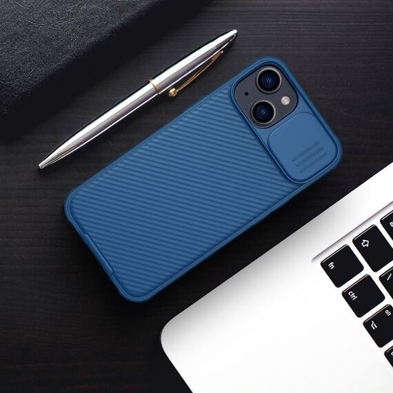 Nillkin CamShield Pro Magnetic Case iPhone 14 Plus Cover Camera Protector Blue (with MagSafe) | Techbox
