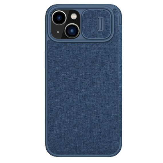 Nillkin Qin Cloth Pro Case Case for iPhone 14 Plus Camera Cover Holster Cover Flip Case Blue | Techbox