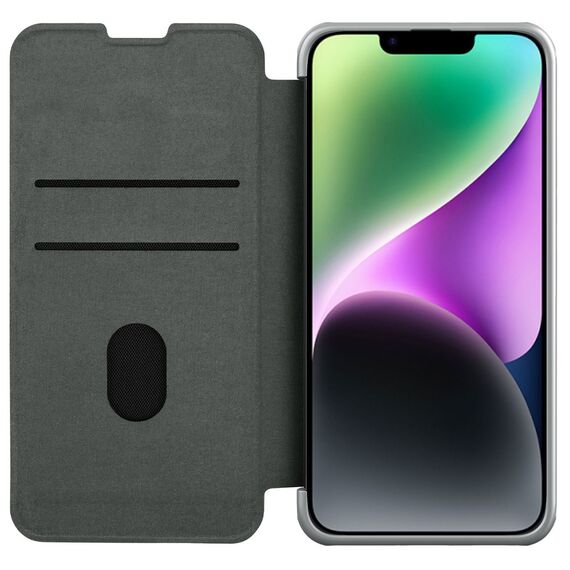 Nillkin Qin Cloth Pro Case Case for iPhone 14 Plus Camera Cover Holster Cover Flip Case Gray | Techbox
