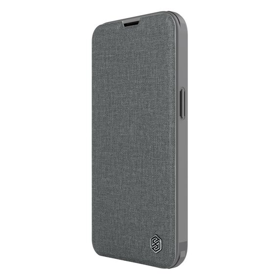 Nillkin Qin Cloth Pro Case Case for iPhone 14 Plus Camera Cover Holster Cover Flip Case Gray | Techbox