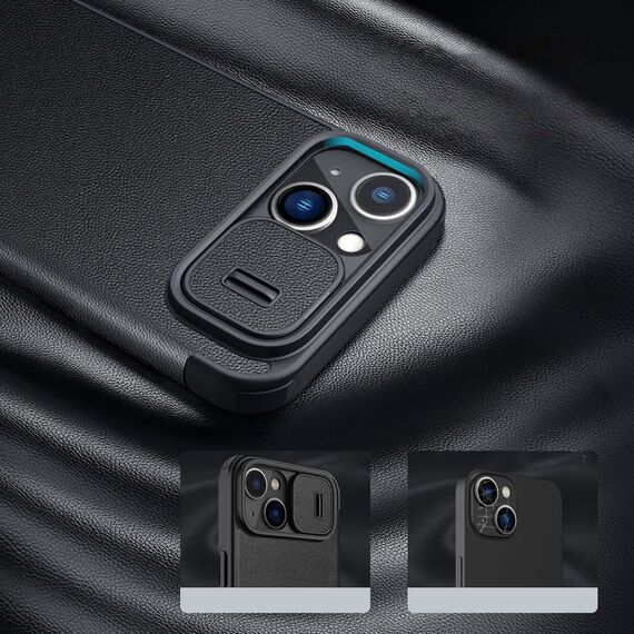 Nillkin Qin Cloth Pro Case Case for iPhone 14 Plus Camera Cover Holster Cover Flip Case Gray | Techbox