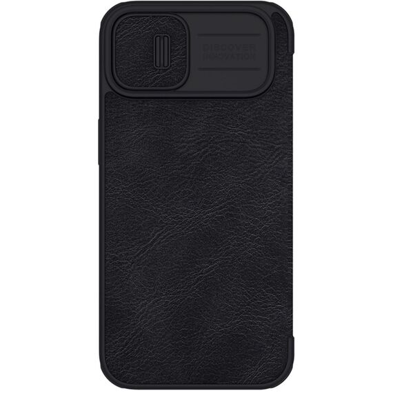 Nillkin Qin Leather Pro Case iPhone 14 Plus Camera Cover Holster Cover Flip Case Black | Techbox
