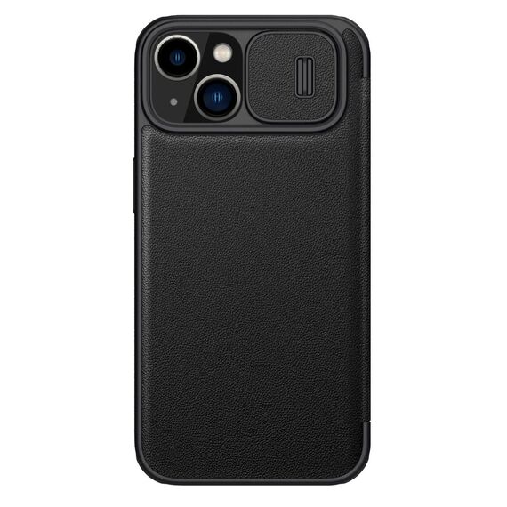 Nillkin Qin Leather Pro Case iPhone 14 Plus Camera Cover Holster Cover Flip Case Black | Techbox