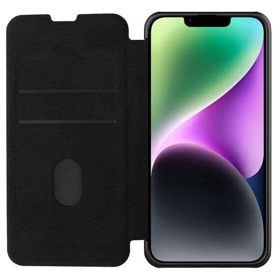 Nillkin Qin Leather Pro Case iPhone 14 Plus Camera Cover Holster Cover Flip Case Black | Techbox