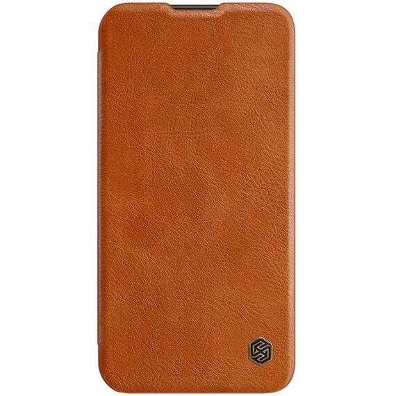Nillkin Qin Leather Pro Case iPhone 14 Plus Camera Cover Holster Cover Flip Case Brown | Techbox