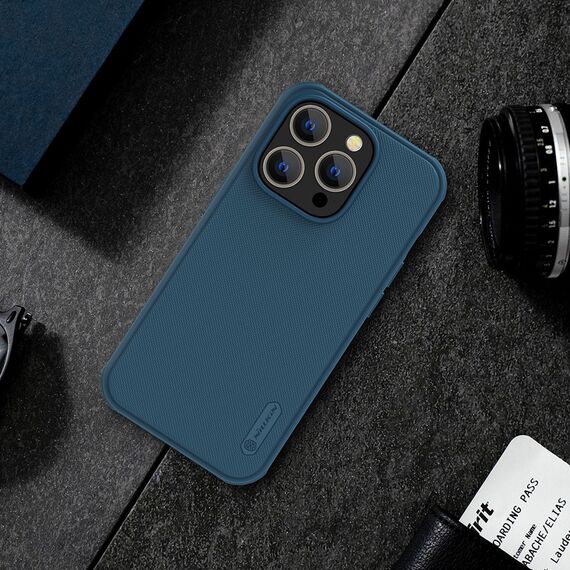 Nillkin Super Frosted Shield Pro case for iPhone 14 Pro Max back cover blue | Techbox