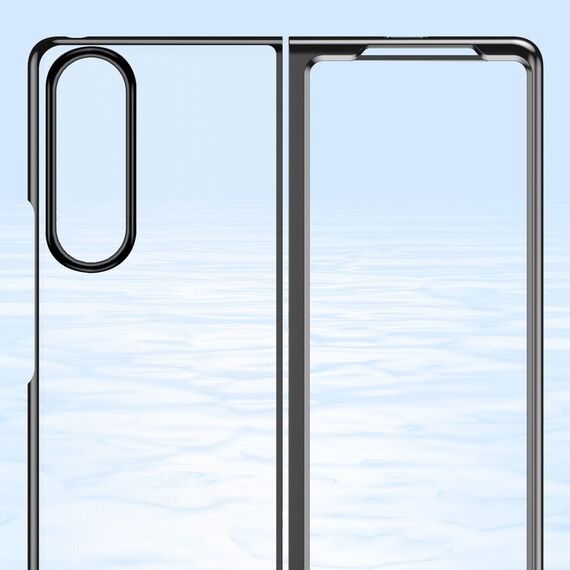Plating Case case for Samsung Galaxy Z Fold 4 cover with a metallic frame blue - Samsung Cases - Cases - Techbox