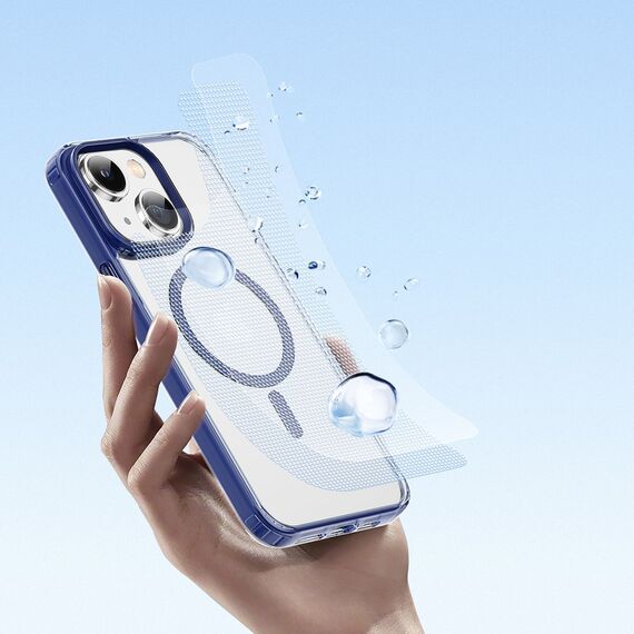 Dux Ducis Clin2 case for iPhone 14 Plus magnetic MagSafe cover blue | Techbox