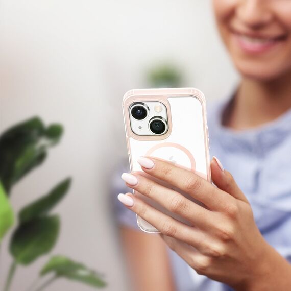 Dux Ducis Clin2 case for iPhone 14 Plus magnetic MagSafe cover pink | Techbox