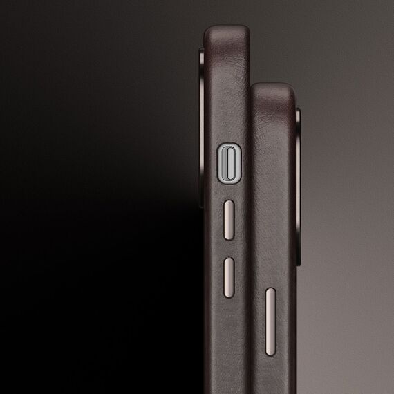 Dux Ducis Naples Case for iPhone 14 Plus Leather Cover (MagSafe Compatible) Dark Brown | Techbox