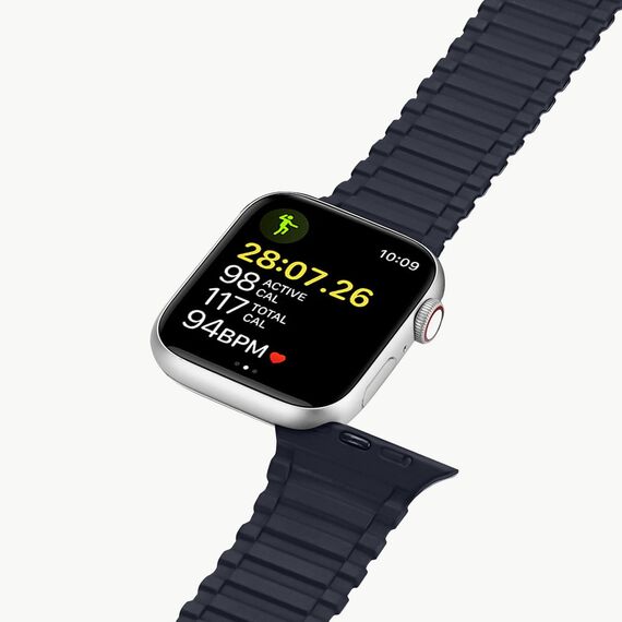 Dux Ducis Strap (Armor Version) Apple Watch SE strap, 9, 8, 7, 6, 5, 4, 3, 2, 1 (41, 40, 38 mm) silicone magnetic band bracelet blue | Techbox
