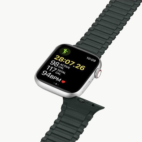 Dux Ducis Strap (Armor Version) strap for Apple Watch Ultra, SE, 8, 7, 6, 5, 4, 3, 2, 1 (49, 45, 44, 42 mm) silicone magnetic band bracelet green - Accessories - Smartwatches & Accessories - Techbox