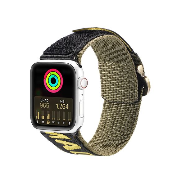Dux Ducis Strap (Outdoor Version) Apple Watch Ultra strap, SE, 9, 8, 7, 6, 5, 4, 3, 2, 1 (49, 45, 44, 42 mm) nylon strap yellow bracelet | Techbox
