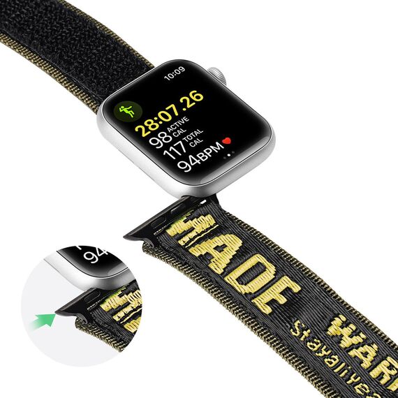 Dux Ducis Strap (Outdoor Version) Apple Watch Ultra strap, SE, 9, 8, 7, 6, 5, 4, 3, 2, 1 (49, 45, 44, 42 mm) nylon strap yellow bracelet | Techbox