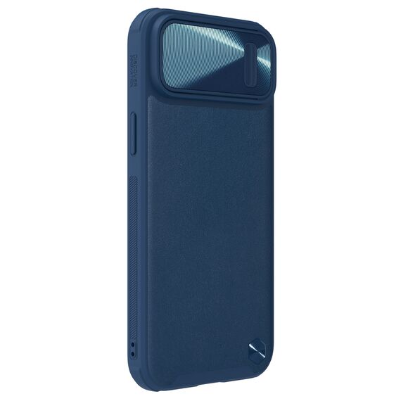 Nillkin CamShield Leather S Case iPhone 14 Plus case with camera cover blue | Techbox