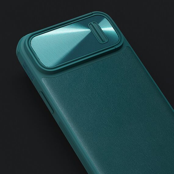 Nillkin CamShield Leather S Case iPhone 14 Plus case with camera cover blue | Techbox