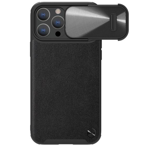 Nillkin CamShield Leather S Case iPhone 14 Pro Max case with camera cover black | Techbox