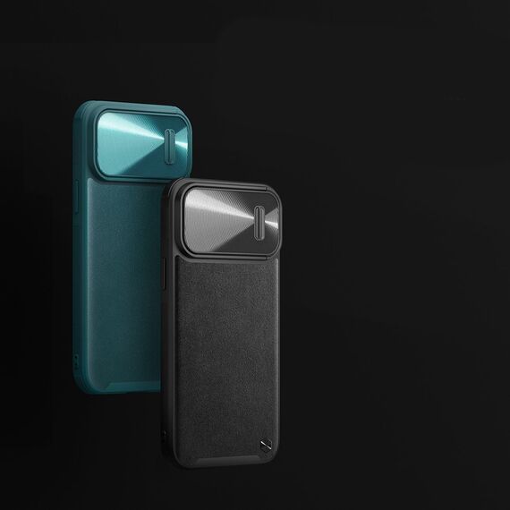 Nillkin CamShield Leather S Case iPhone 14 Pro Max case with camera cover black | Techbox