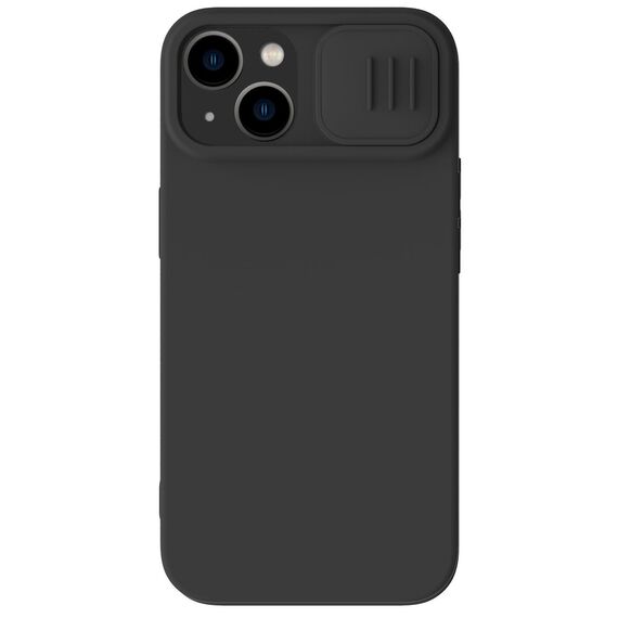 Nillkin CamShield Magnetic Silicone Case iPhone 14 Plus Magnetic MagSafe Cover with Camera Protector Black | Techbox