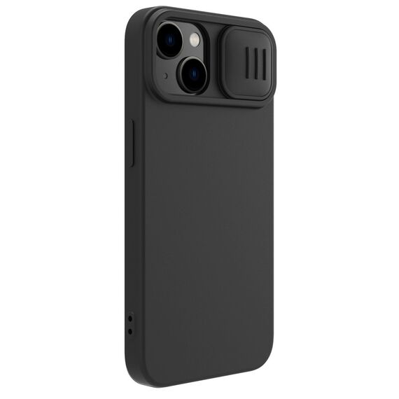 Nillkin CamShield Magnetic Silicone Case iPhone 14 Plus Magnetic MagSafe Cover with Camera Protector Black | Techbox